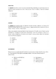 English Worksheet: Some adjectives