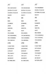 English Worksheet: PREPOSITIONS 