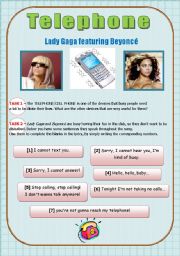 SONG ACTIVITY - Telephone (Lady Gaga & Beyonc)