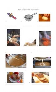 Ways of preparing ingredients