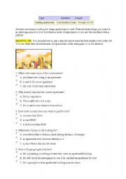 English Worksheet: rent a home