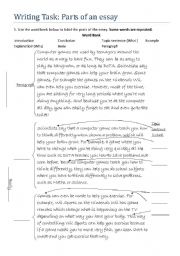 parts of an essay test pdf