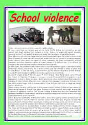 Teen violence is a growing problem in todays schools