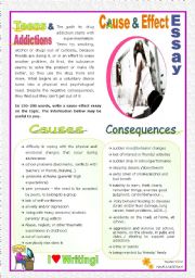 Cause  &  Effect  Essay  -  Teens and Addictions