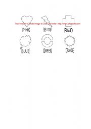 English Worksheet: Basic Colouring Sheet