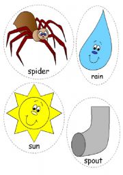 English Worksheet: Itsy Wincy Spider