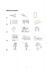 English worksheet: Test for kids