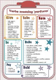 Verbs meaning 