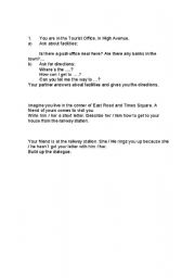 English Worksheet: Directions