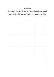 English worksheet: Bingo for Of Mice and Men