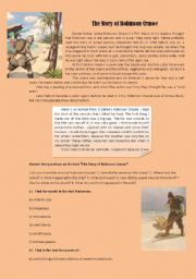 the story of Robinson Crusoe