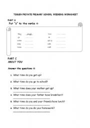 English Worksheet: Present Simple Tense Exercises
