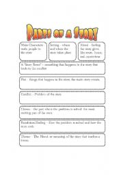 English Worksheet: Parts of a Story