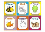 ANIMALS FLASHCARDS 1/3 (PETS AND FARM) 18 CARDS