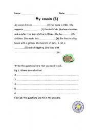 English Worksheet: Family 