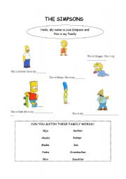 English Worksheet: THE SIMPSONS 