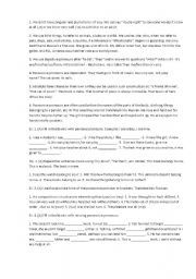 English worksheet: Pronouns practice