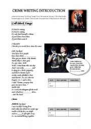 Song Cell Block Tango (Chicago): listening, crime vocab and writing