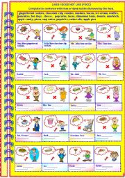 He / She likes/does not like (food). (Partial guidance - with answer key)**fully editable