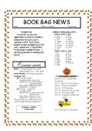 English Worksheet: Newsletter Template