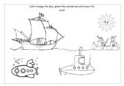 English Worksheet: transport - sea