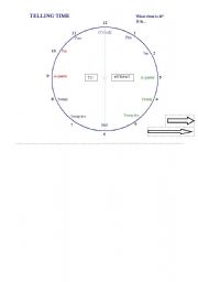 English Worksheet: Telling Time_Clock