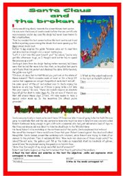  Santa Claus and the broken sleigh