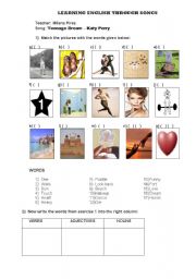 Song Roar Katy Perry - vocabulary practice - ESL worksheet by caiomachado
