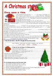 Christmas Stories Worksheets Image