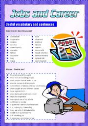 JOBS AND CAREER useful vocabulary and expressions