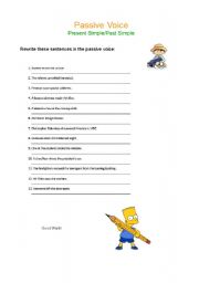 English worksheet: Passive Voice