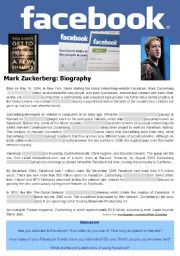 Tense review biography of  Mark Zuckerberg 
