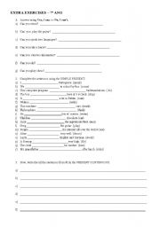 English Worksheet: Exercises for 7th grade