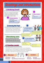 English Worksheet: Greetings and introductions