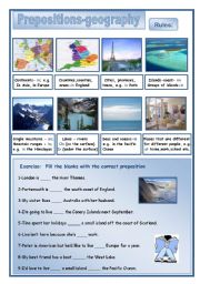 Prepositionns-geography