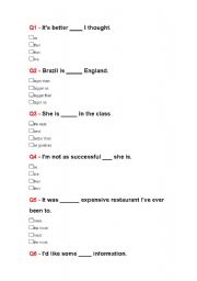 English Worksheet: adjectives