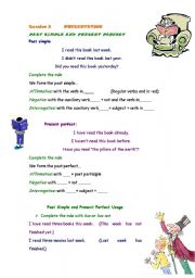 English Worksheet: Past simple - present perfect