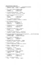 English Worksheet: Modals Mixed