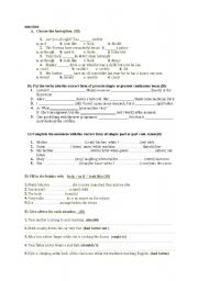 English worksheet: Exercise+exam
