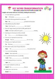 modal verbs sentence transformation exercises pdf