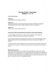 English Worksheet: The city of glass