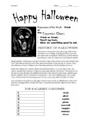 English Worksheet: Happy Halloween