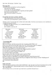 English Worksheet: Not my type