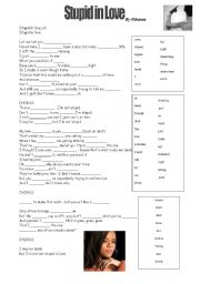 English Worksheet: Stupid In Love