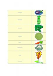 English Worksheet: Vegetable Vocabulary