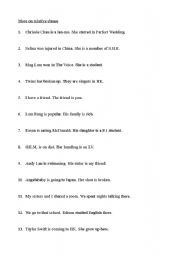 English Worksheet: Introduction to relative clause exercise