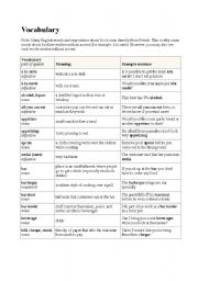 English Worksheet: food vocabulary