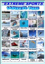 Water Sports in English - Water sport Vocabulary with Pictures 
