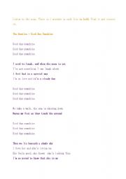 English Worksheet: Good Day Sunshine (Beatles) Listening Worksheet