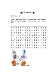 English Worksheet: Halloween